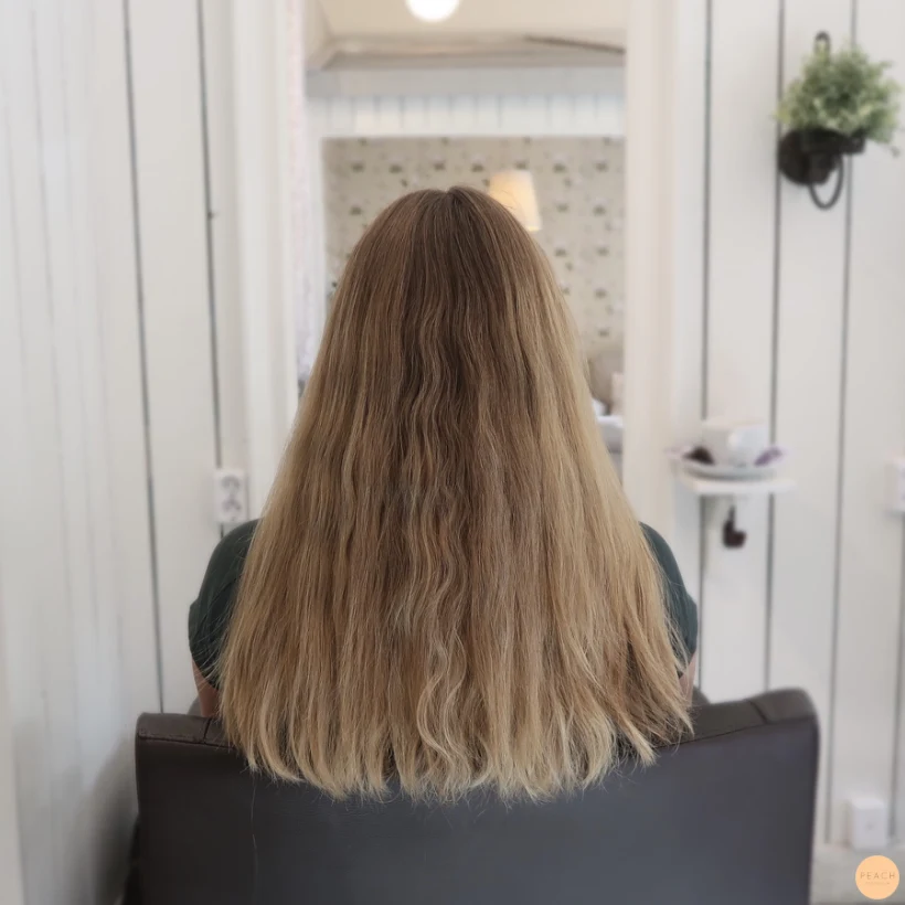 Bronde hårfärg med lowlights