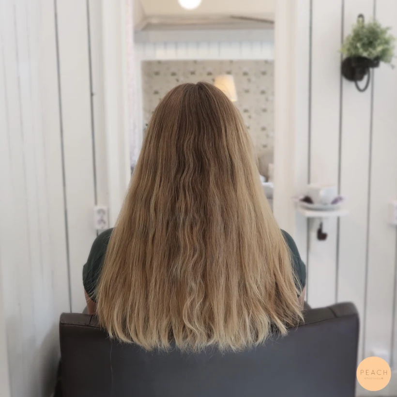 Bronde hårfärg med lowlights