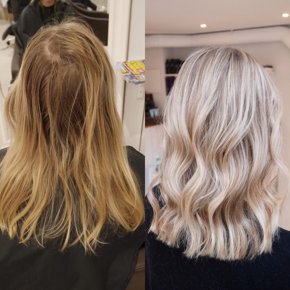 Kall blond hårfärg