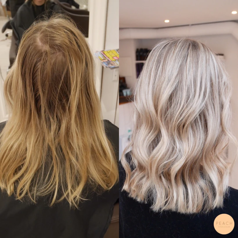 Kall blond hårfärg – salongsresultat av Frida Johansson, 7 november 2017