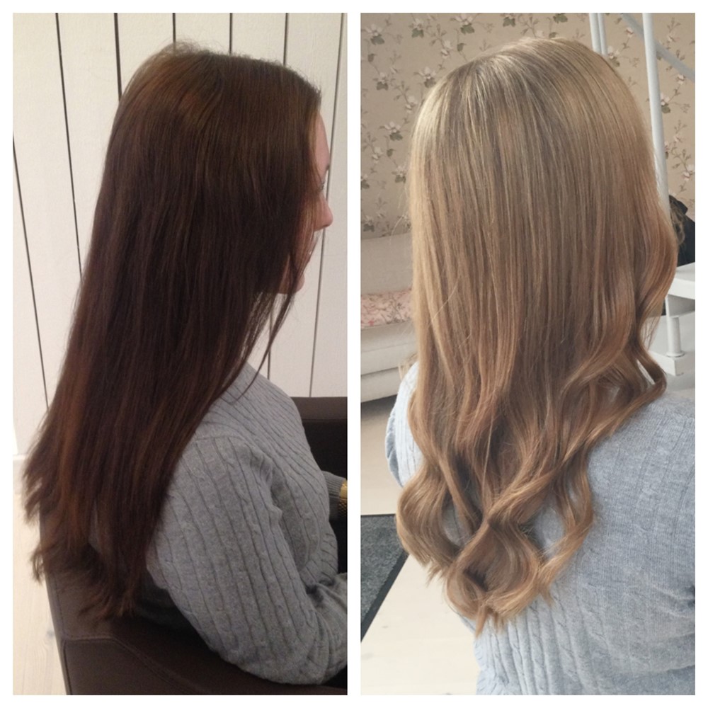 Brunett till blond