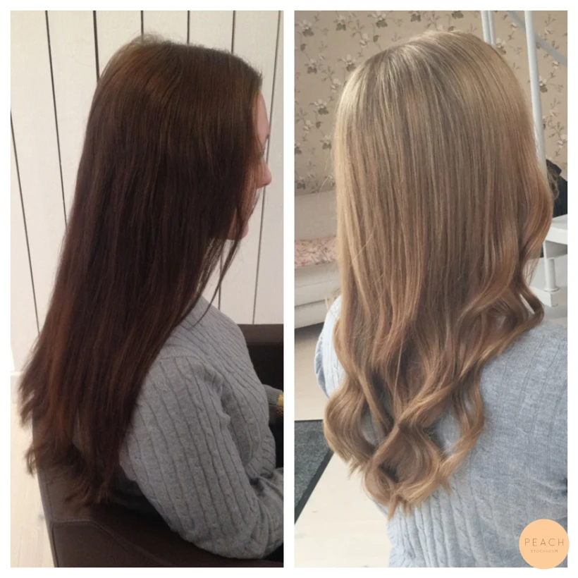 Brunett till blond