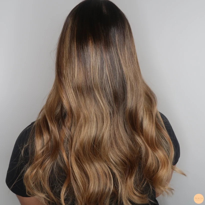 Brun balayage caramel