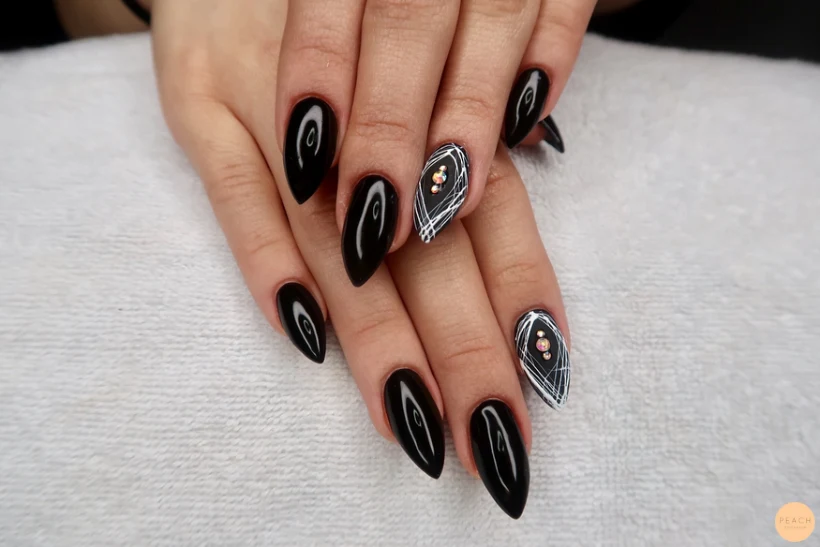 Halloween inspirerade naglar