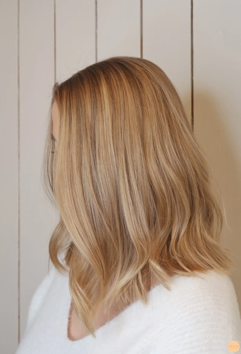 Lyxig blond hårfärg