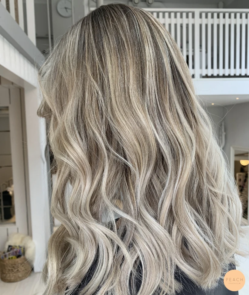 Balayage lowlights