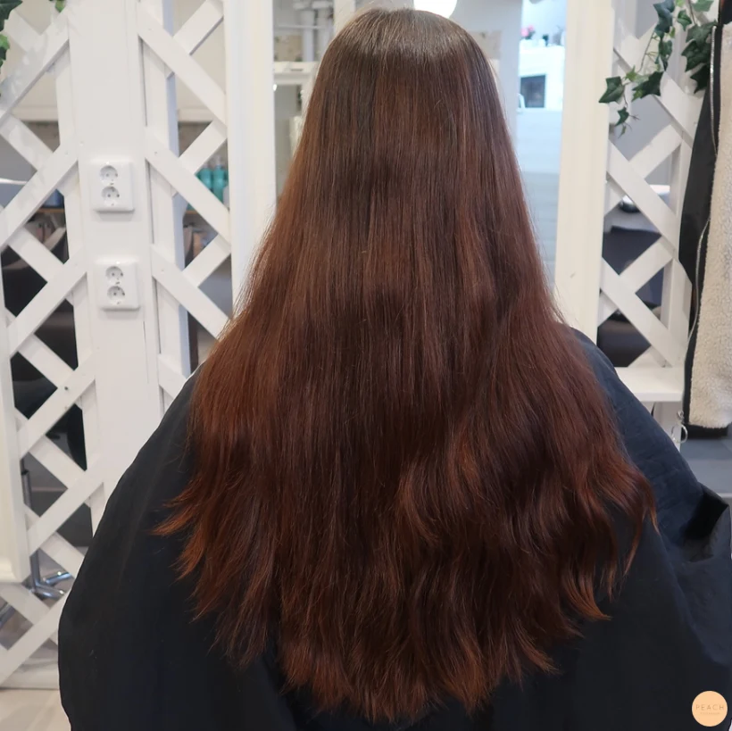Klipp & färgförändring på långt hår - Brun Balayage