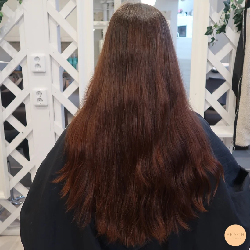 Klipp & färgförändring på långt hår - Brun Balayage