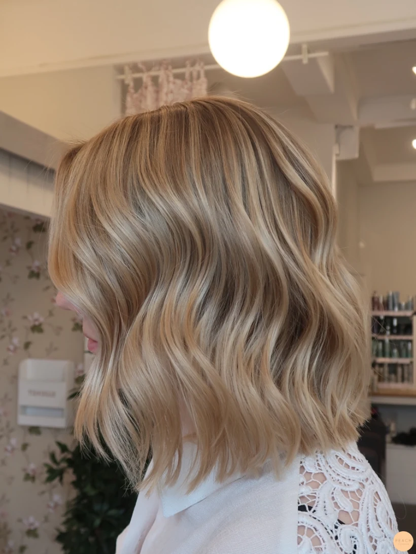 Lyxig blond hårfärg