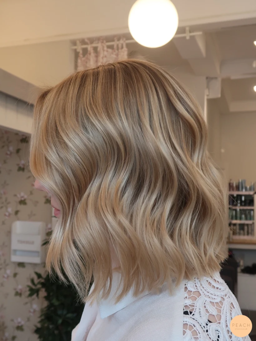 Lyxig blond hårfärg med Olaplex