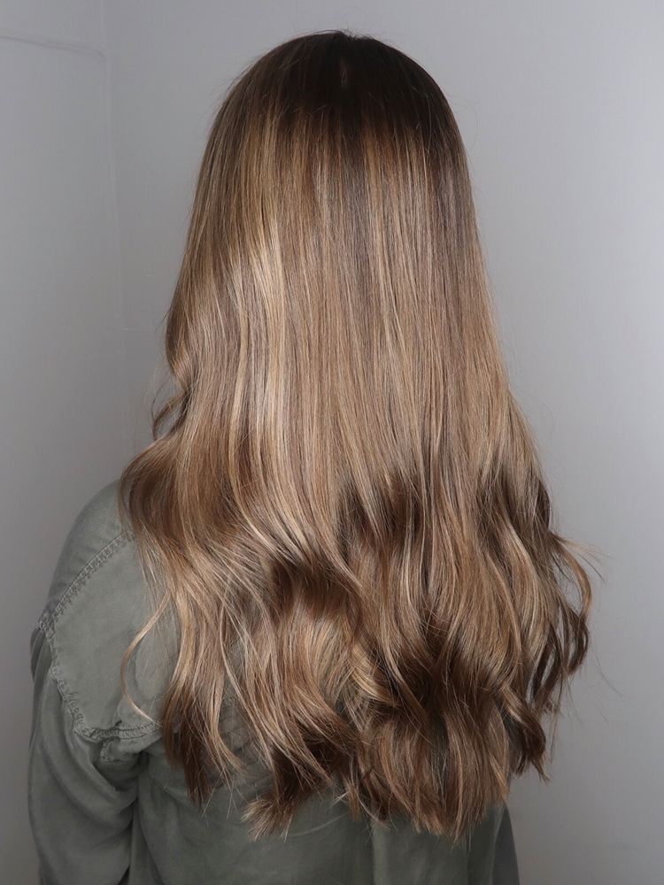 Balayage brown hair