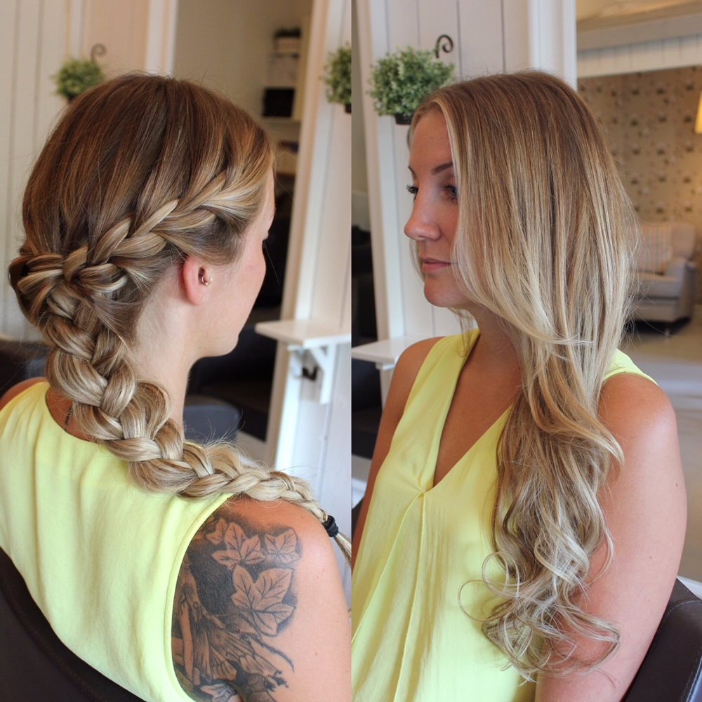 Kall blond hårfärg med extensions