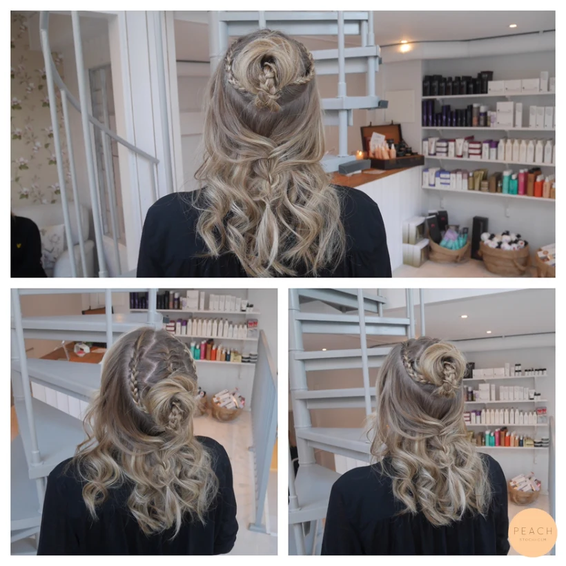 Boho chic updo