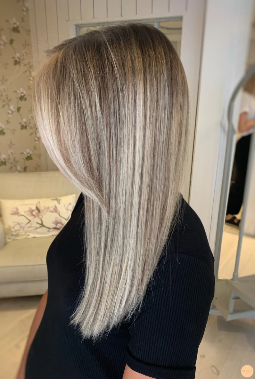 Kalla blonda balayage slingor