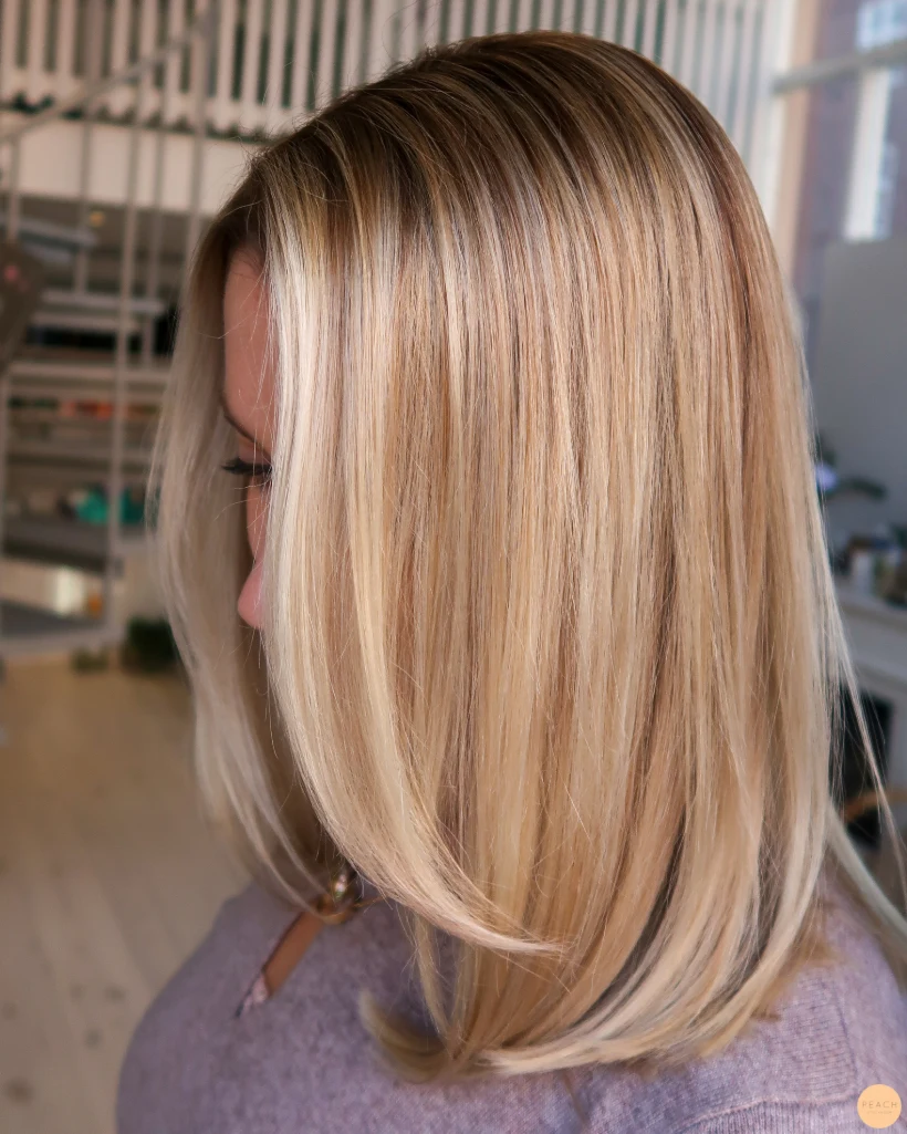 Light honey blonde hair