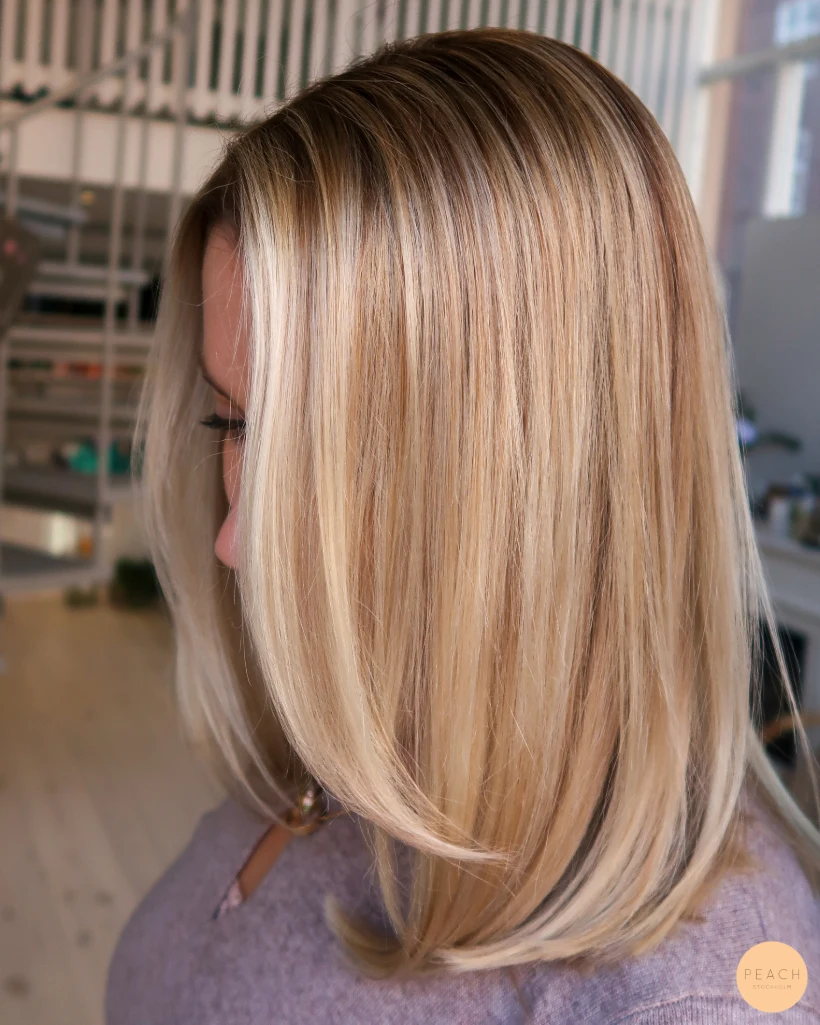 Light honey blonde hair