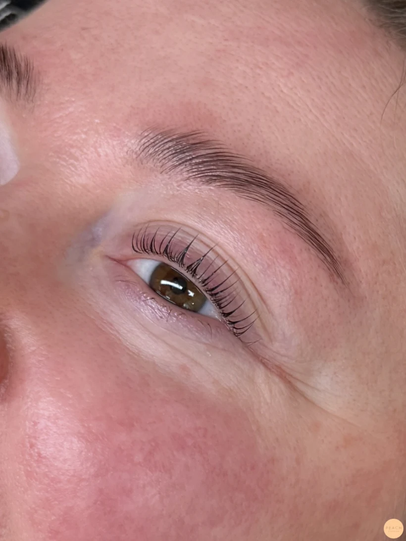 Lashlift browlift före efter