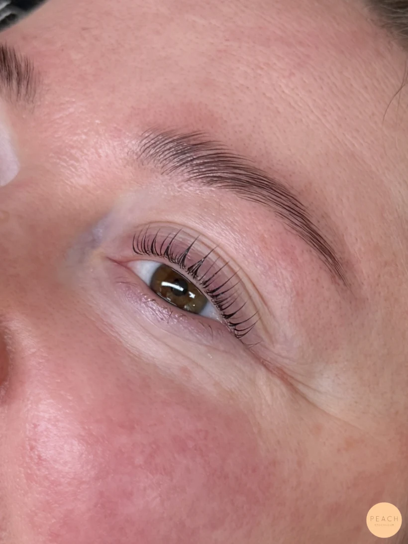 Lashlift browlift före efter