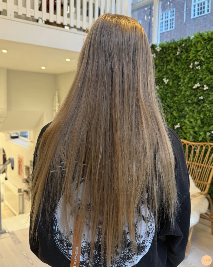 Golden copper hair