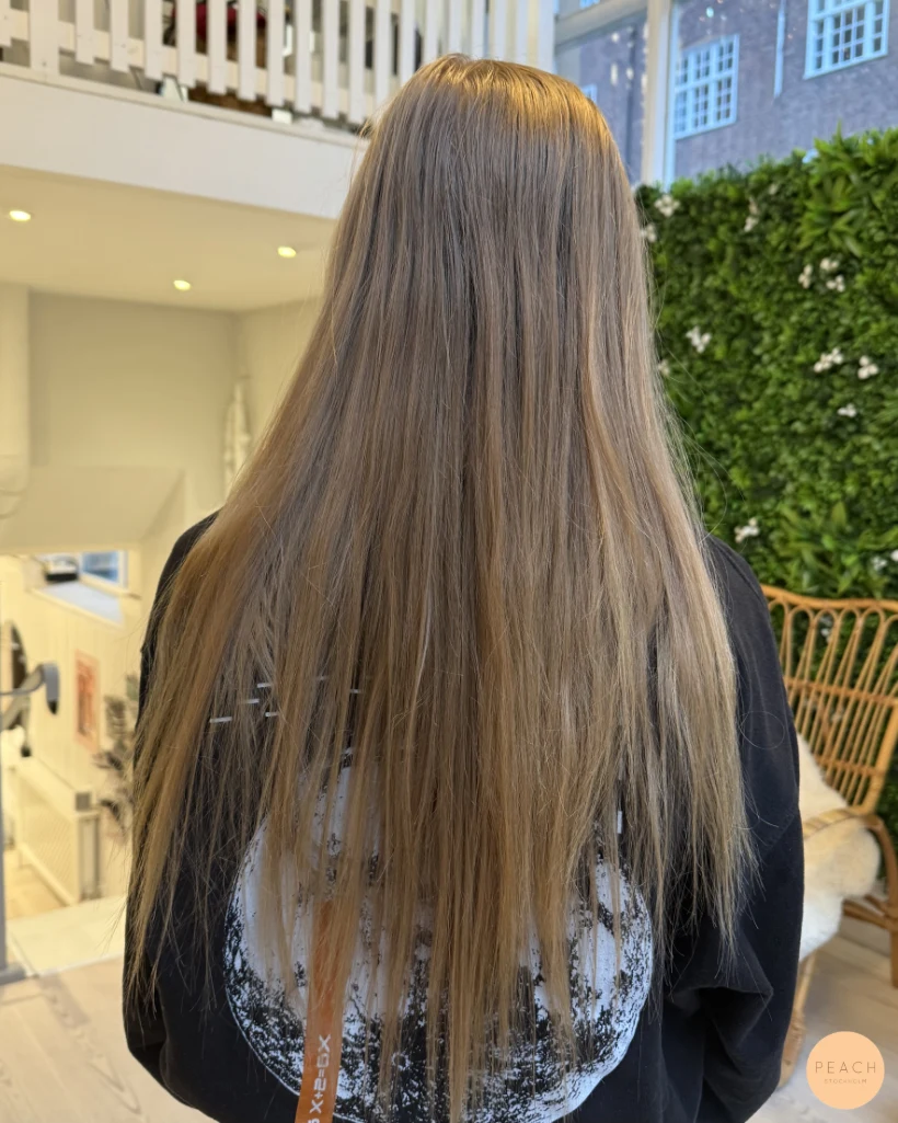 Golden copper hair