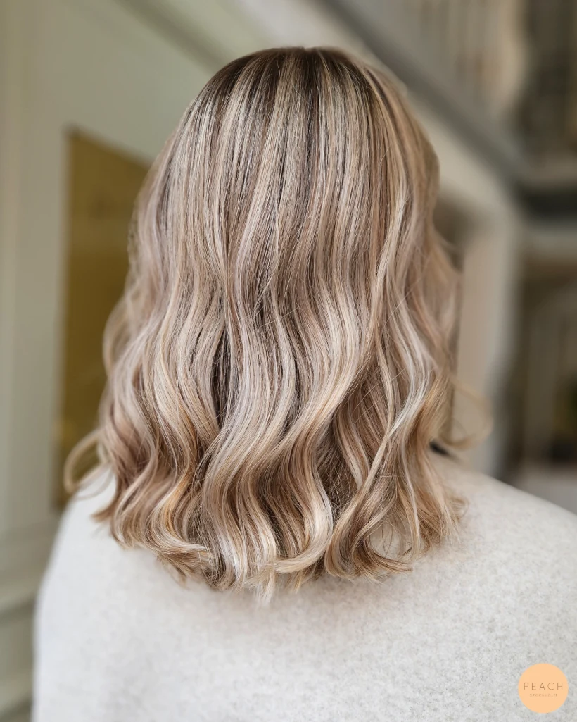 Creamy blonde hair transformation