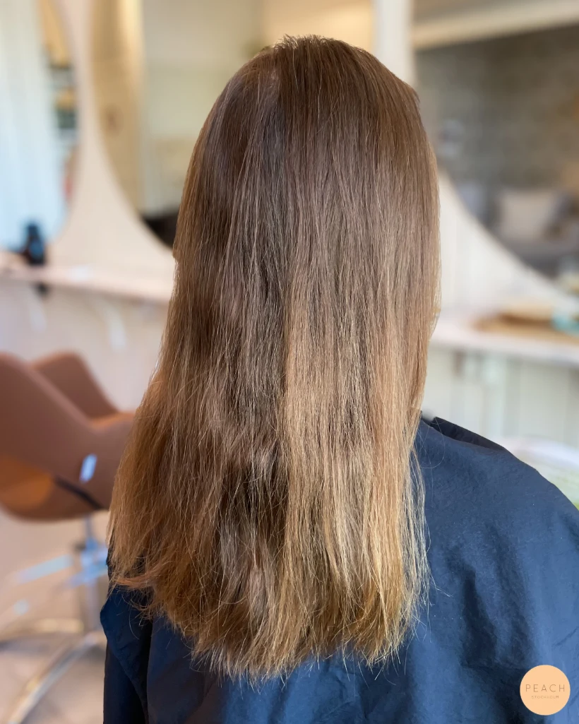 Toffee bronde hair color