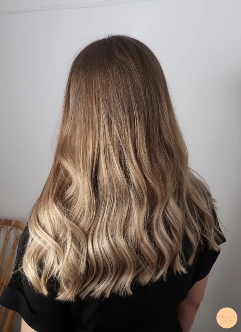 Bronde balayage hårfärg – salongsresultat av Josefin Törmä, 10 juni 2019