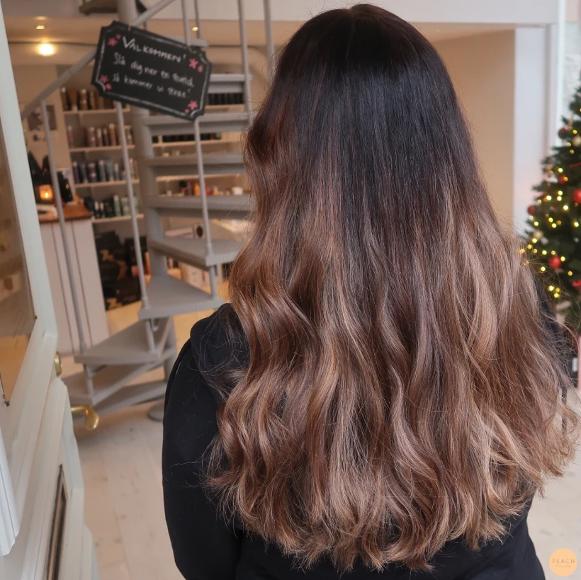 Low balayage Brown caramell