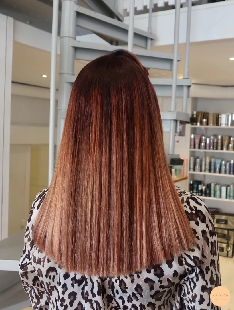 Uppljusning från röd till blond