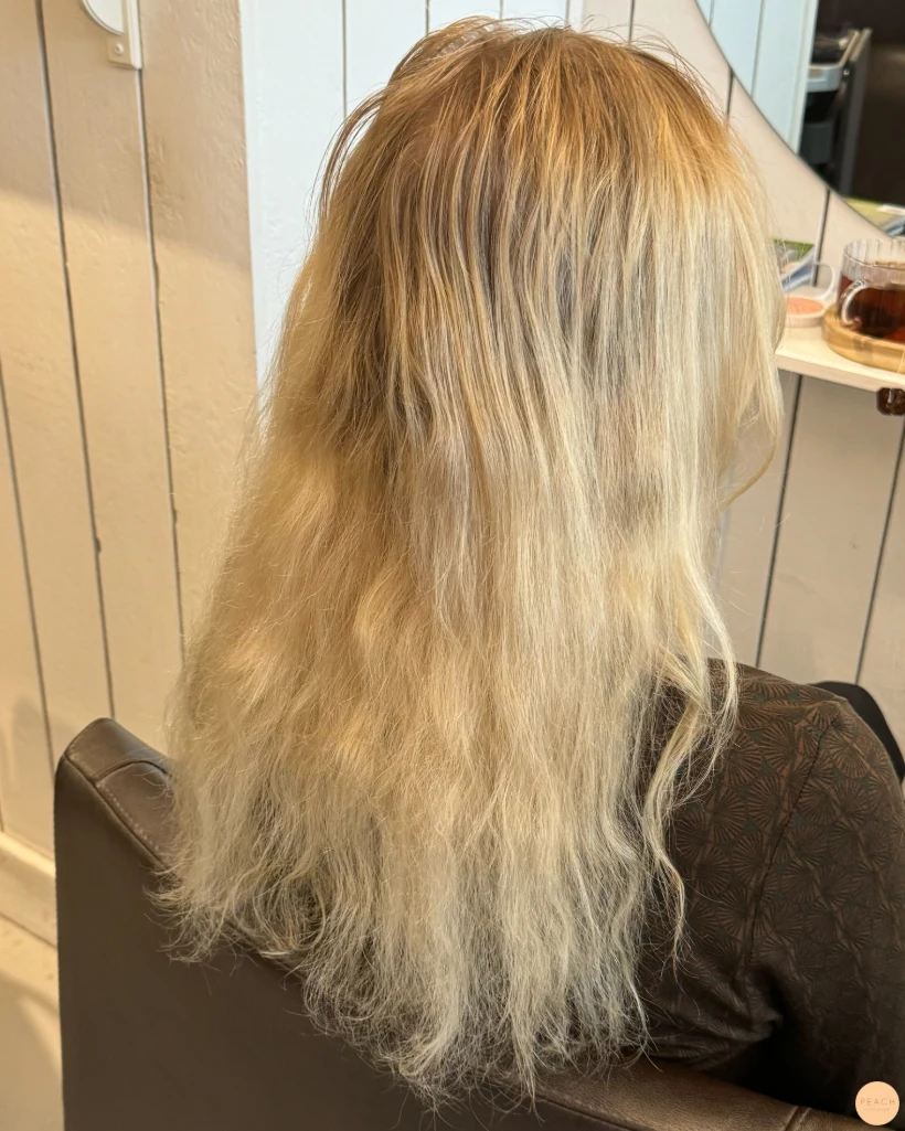 Ljusblond hårfärg