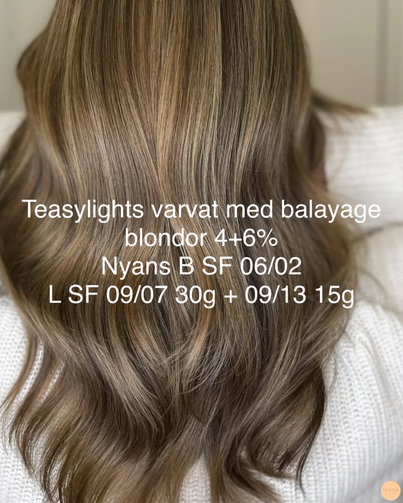 Teasylights slingor blandat med balayage