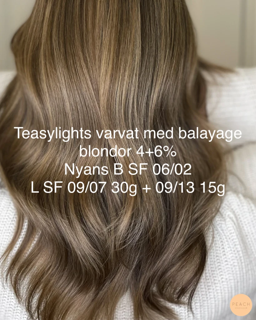 Teasylights slingor blandat med balayage