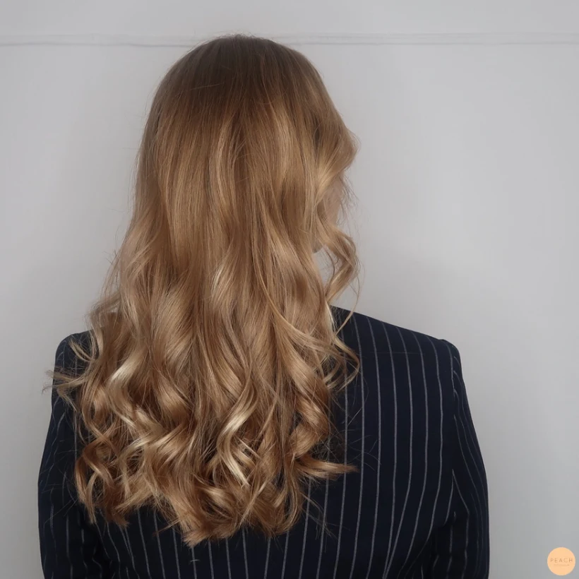 Mjuka, lyxiga balayage slingor