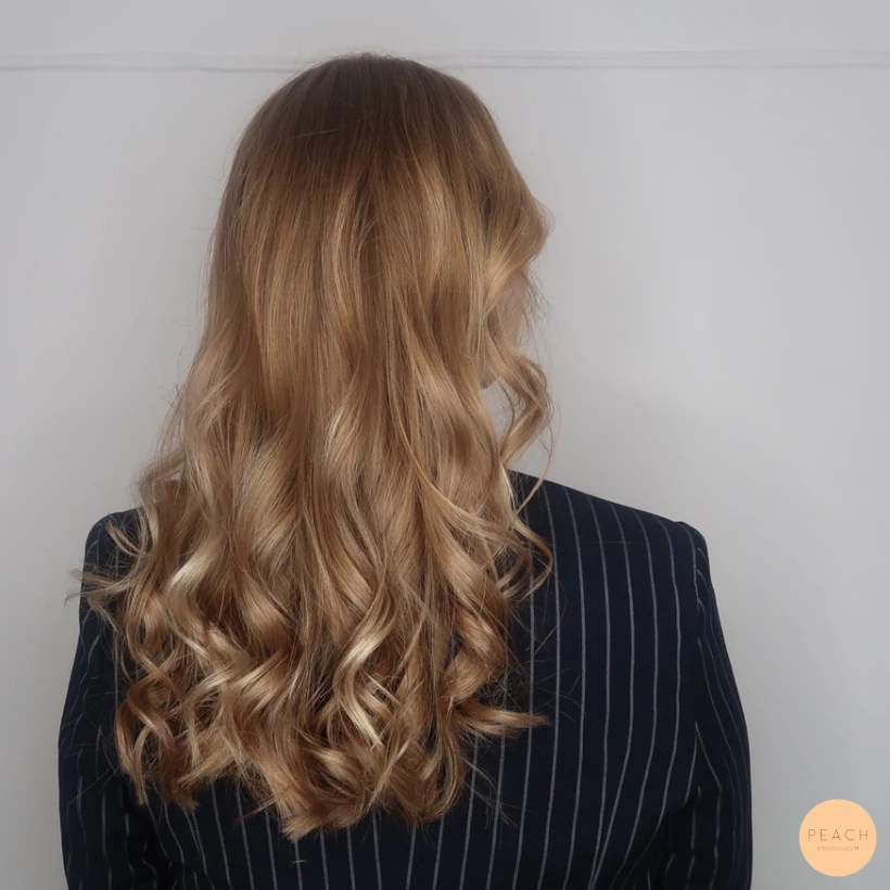 Mjuka, lyxiga balayage slingor