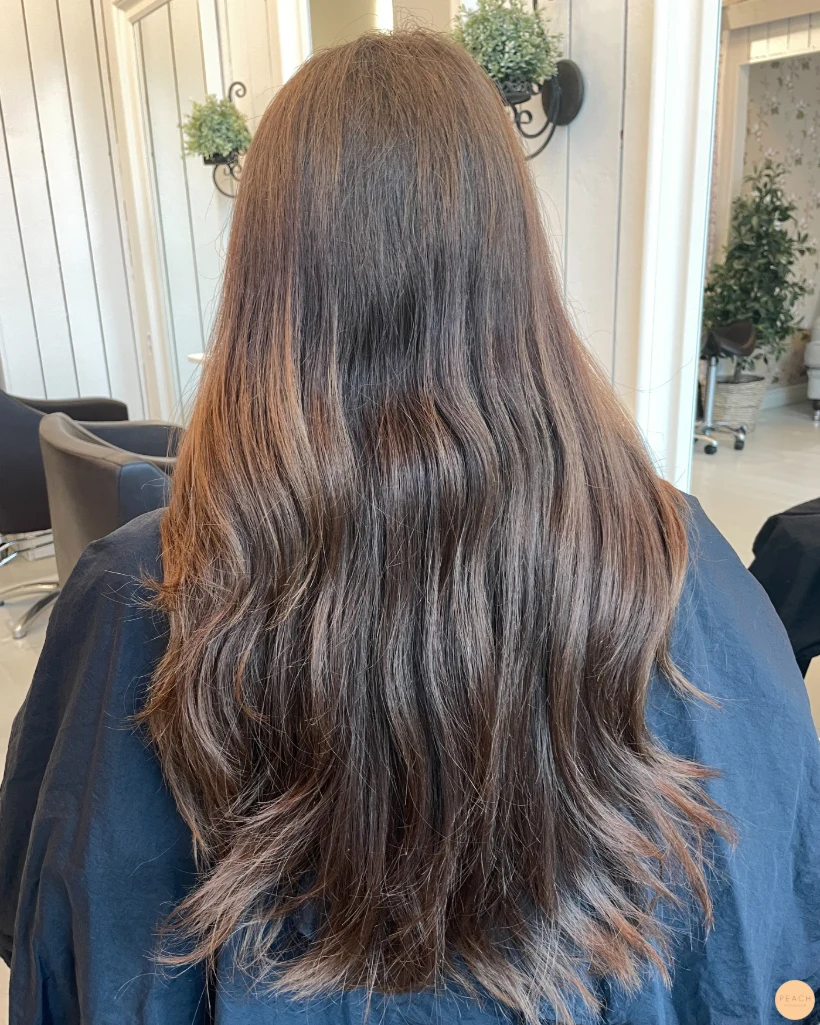 Chocolate brown hair