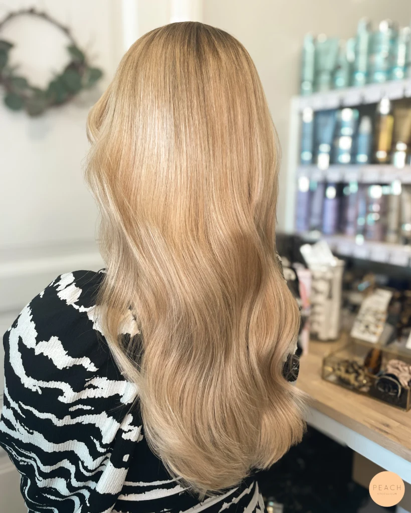Varm blond hårfärg 🔆🍑