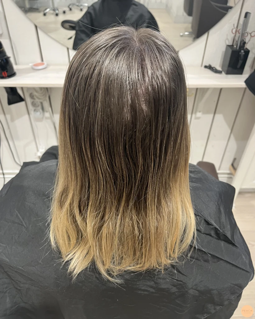 Soft blonde hair