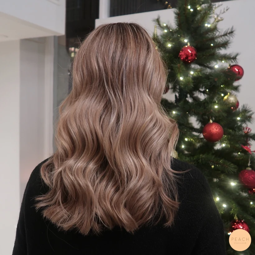 Lowlights & highlights med ljusa slingor