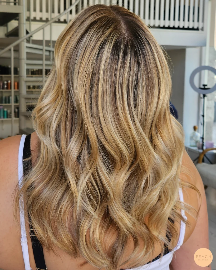 Honey blonde hair