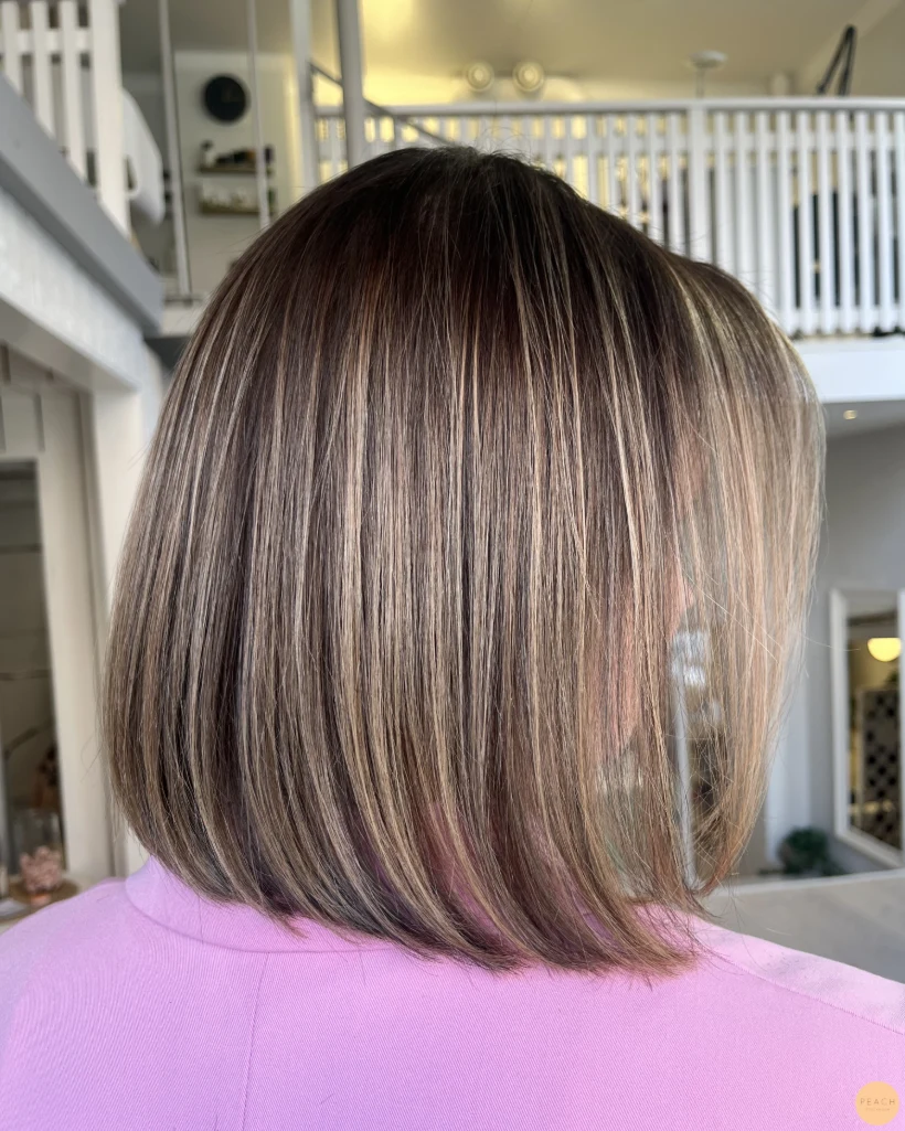 Creamy blonde hair