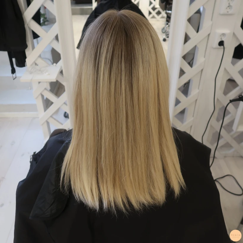 Vit blond hårfärg