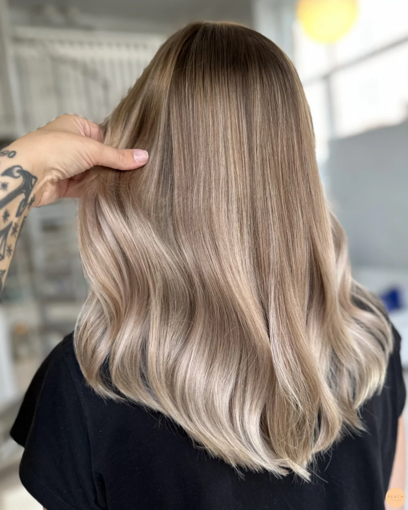 Honey blonde varm hårfärg