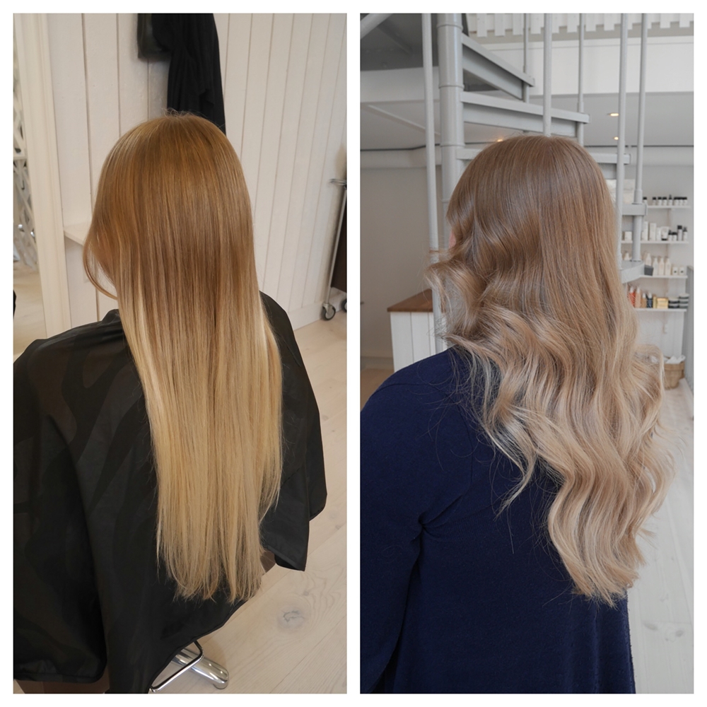 Toning i blonderat hår
