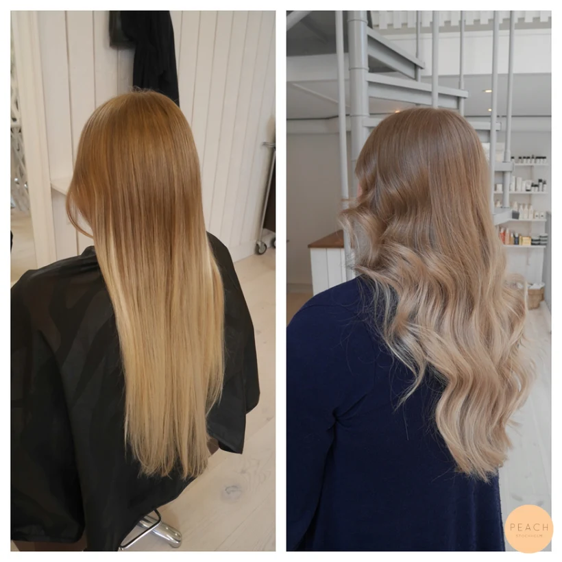 Toning i blonderat hår