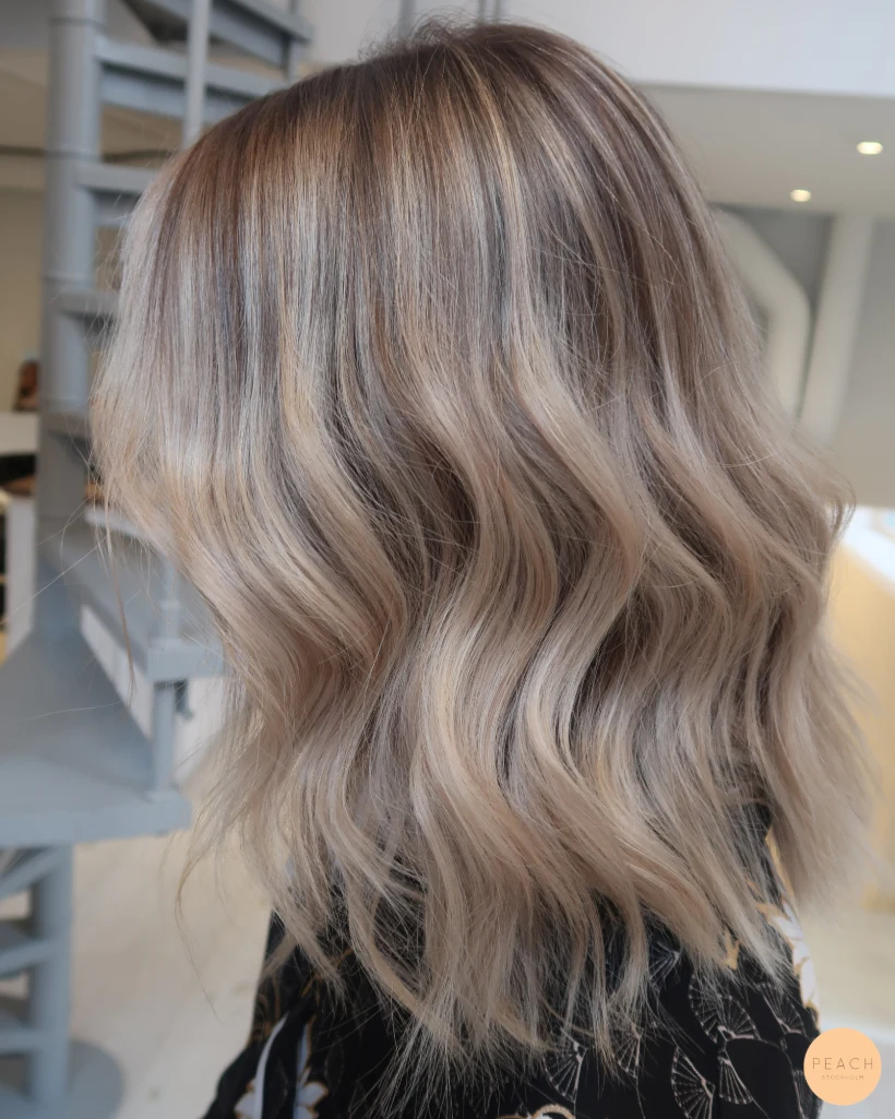 Kall krämig balayage