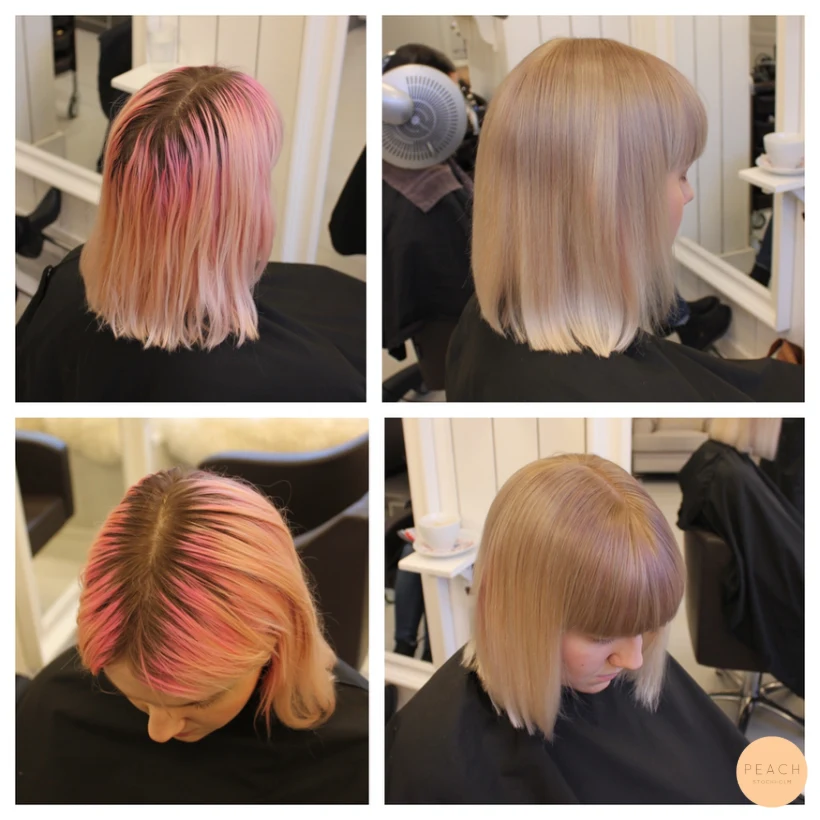 Utmaning: makeover från rosa hår till blond