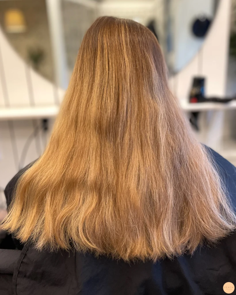 Från balayage till brunt hår med ljusa slingor ✨🤎