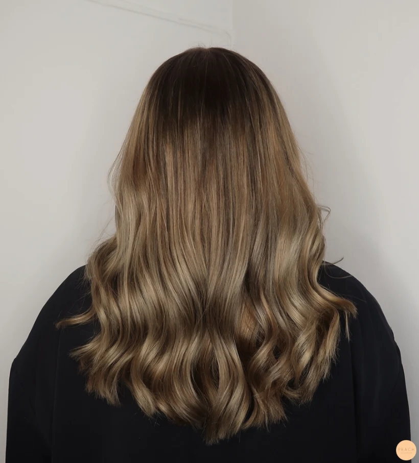 Ljus brun balayage