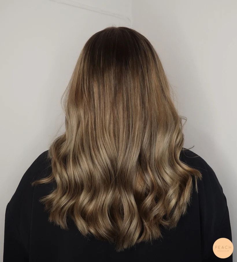 Ljus brun balayage
