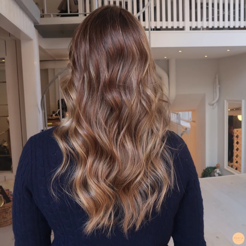 Balayage brunette caramel